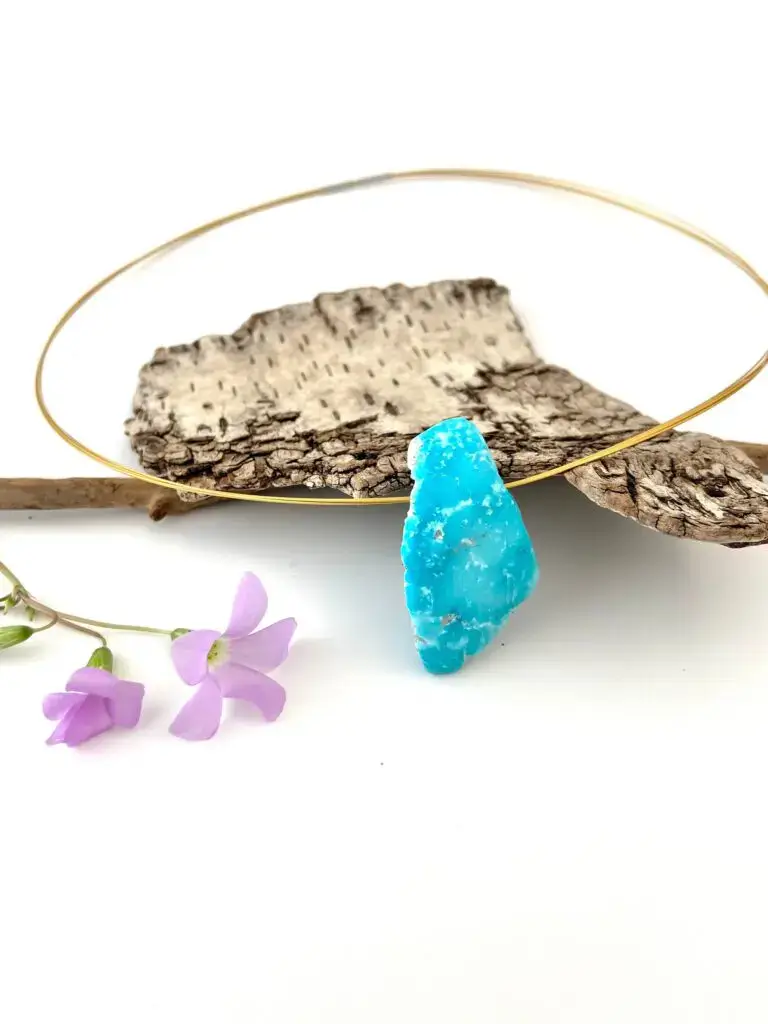 pendentif turquoise naturelle